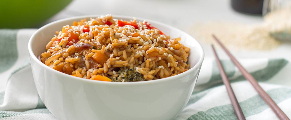 Recetas con el estuche al vapor de Lékué: arroz Basmati con verduras -  e-Shopmarket